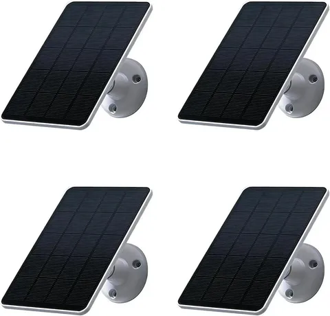 4 Pack Solar Panel Only Compatible with WYZE Battery Cam Pro Wireless Outdoor In