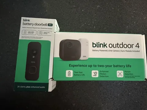 Blink Outdoor 4 Wireless Camera Security System & Blink Video Doorbell BUNDLE