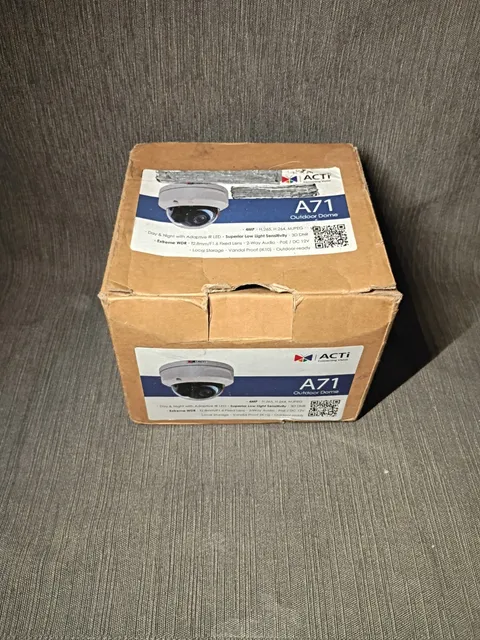 ACTi A71 4MP Outdoor IR WDR Dome IP Security Camera – ONVIF, PoE, 2.8mm Lens