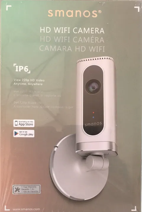 SMANOS WiFI 60-3534-05-XP Camera IP6 HD 720P Android / Apple  New Cheap price——6