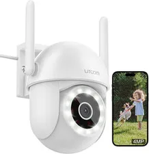 2.5K Security Camera Outdoor, 2.4G Wi-Fi Camera for Home Security Outdoor with S