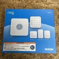 Ring Alarm 5-Piece Home Security Kit White - New In Box Sealed !