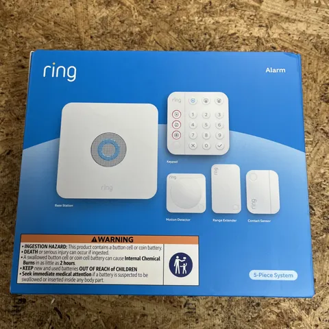 Ring Alarm 5-Piece Home Security Kit White - New In Box Sealed !