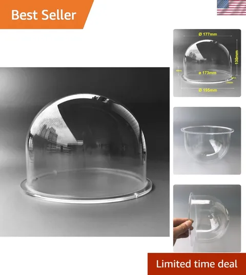 Acrylic Dome Cover 7.67-Inch for Security Cameras - Night Vision & Weatherproof