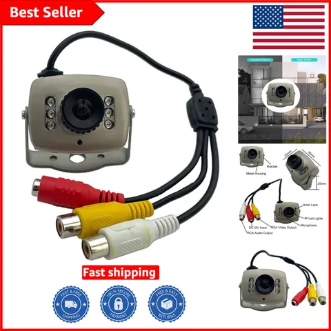 Day/Night 1000TVL Waterproof Mini Camera with Built-in Microphone for Security