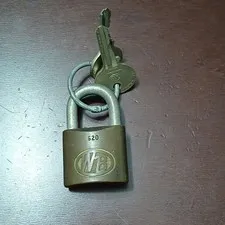 NB 620 Brass & Steel Keyed Padlock, Small, 0.38in Shackle, 2 Keys