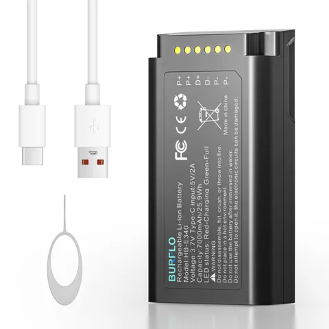 7000mAh Battery for Eufy E340 & C31 Doorbell- High Capacity, -Fast Charging, ...