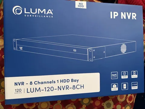 Luma Surveillance LUM-120-NVR-8CH-0T 8-Channel NVR - 8 PoE Ports, 1 HDD Bay, 6TB