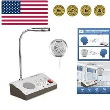 RT-9908 Window Speaker,Window Intercom Dual-Way Voice,Window Speaker Intercom...