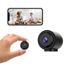 Tiny WiFi Camera for Home Security 1Pcs, Portable HD Night Vision Motion Dete...
