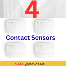 NEW Ring Alarm Wireless Contact Sensor 2nd Gen for Door & Window (4-Pack) Sensor