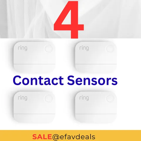 NEW Ring Alarm Wireless Contact Sensor 2nd Gen for Door & Window (4-Pack) Sensor