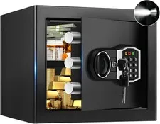 1.3 CuFt Fireproof Waterproof Safe w/ Digital Keypad Alarm Open Box