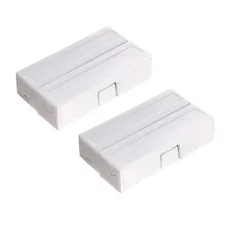 2 x MC-51 Surface Mount Wired NC Door Sensor Alarm Magnetic Reed Switch White