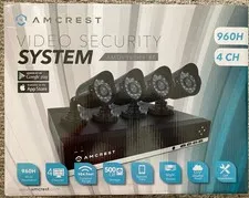 Amcrest 4 Channel 500GB Security System with 4 Bullet Camera’s AMDV960H4-4B