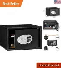 Mountable 1.2 Cubic Feet Security Safe with Carpeted Interior & Electronic Lock