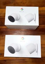 Google Nest Cam 4-Pack Wireless Wi-Fi Battery 1080p Indoor/Outdoor White