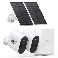 aosu Add-on Cam, 3K/5MP, Solar Powered, Up to 4PCS Security Cameras Can be...