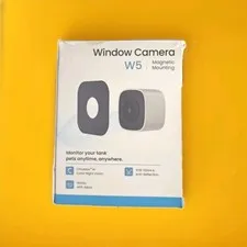 ChroMax 3MP 2K Window Camera,2.4GHz & 5GHz WiFi Indoor Cameras 1 Pack, White