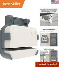 Garage Door Bracket for Ring Alarm Contact Sensor 2nd Gen – Gray Mount with S...