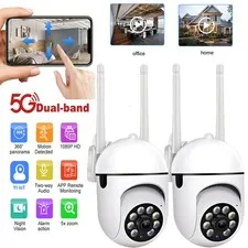 2Pack Wireless 5G WiFi Security Camera System Smart Outdoor Night Vision 1080P