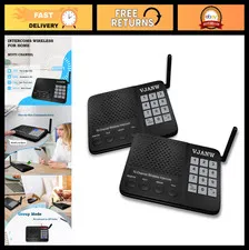Wireless Intercom System for Home - Push to Talk, Group Broadcast, 6000FT Range,