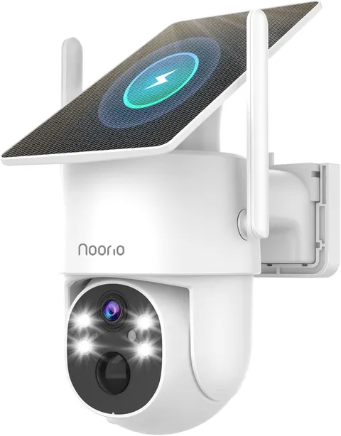 2K Solar Security Camera Wireless Outdoor, 360° Pan/Tilt Camera with Dual-Ban...