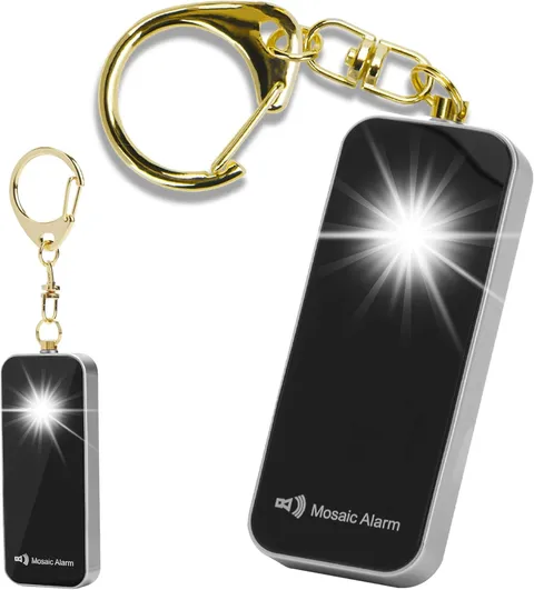 130dB Keychain Siren Ultrathin Rainproof Black