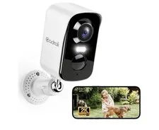 2K Wireless Security Camera Battery Powered AI Motion Color Night Vision IP65 