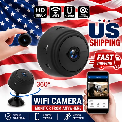 Mini Wireless Record Camera WiFi IP Home Security DVR Night Vision HD USB 1080P