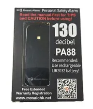 Ultrathin Personal Alarm Rainproof, Lightweight, Bulky-Free Keychain Siren