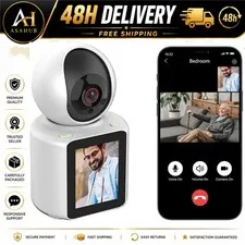 LASTCOW C30 1080p WiFi Pet Camera 2-Way Video Call 2.8" Screen