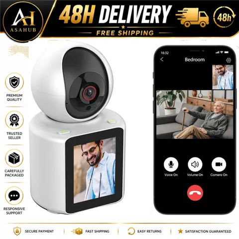 LASTCOW C30 1080p WiFi Pet Camera 2-Way Video Call 2.8" Screen