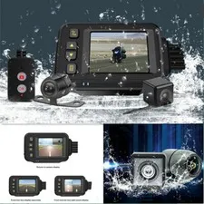Motorcycle Dash Cam Dual DVR Camera Waterproof Video Cycling Recorder Camcorder