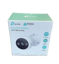 TP-Link Kasa KC420WS Wired Security Camera White 2K QHD Night Vision with Siren