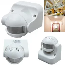 AC 220V - 240V 180 Degree Outdoor IP44 PIR Infrared Motion Sensor Detector round