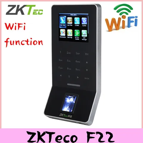 ZKTeco F22 WIFI TCP/IP Biometric Fingerprint Time Attendance Access Door Control