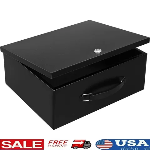 Heavy Duty Fireproof Safe Box Portable Lock Box Valuables Documents Keys New