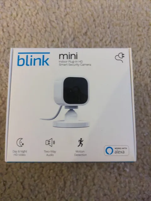 Blink Mini Indoor Plug-In Live HD Smart Security Camera (New in Box)