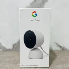 Google Nest Cam Indoor Wired  Camera 2nd Gen - Snow