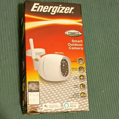 Energizer Smart Outdoor Camera 1080p Wi-Fi Alexa/Google White