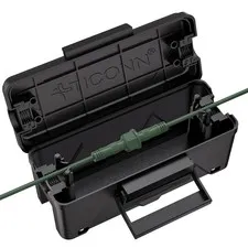TICONN Outdoor Electrical Box, IP54 Splash-Proof Small, Black