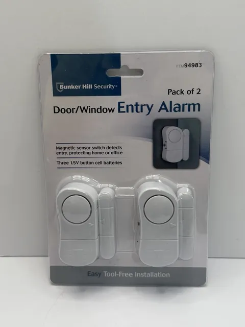New Bunker HIll Security 2 Pack Door / Window Entry Alarm Tool Free Installation