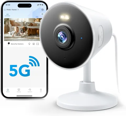 High Resolution WiFi Security Camera with Easy Installation and App Control