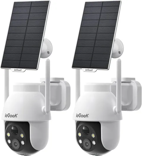 Solar Camera Outdoor Wireless, 2K WiFi Cameras for Home Security System, ieGeek