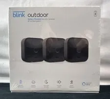 Blink Outdoor Battery-Powered Wireless Security Camera 3rd Gen 3-Pack New Sealed