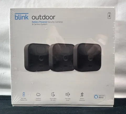 Blink Outdoor Battery-Powered Wireless Security Camera 3rd Gen 3-Pack New Sealed