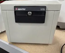 Sentry 1170 Fire Resistant Key Lock Safe Box Beige Medium