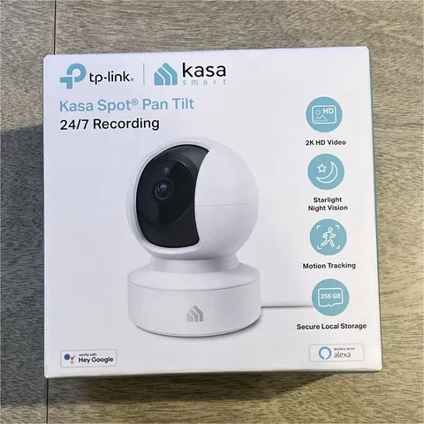 TP-Link Kasa Spot KC410S 2K HD Pan Tilt Wi-Fi Indoor Camera Night Vision Alexa