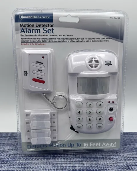 Bunker Hill Security Motion Detector Alarm Set Model 42768 Sealed New